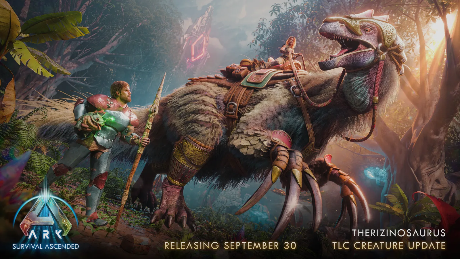 Therizinosaurus TLC — prepracované sedlo aj pohyb, Studio Wildcard